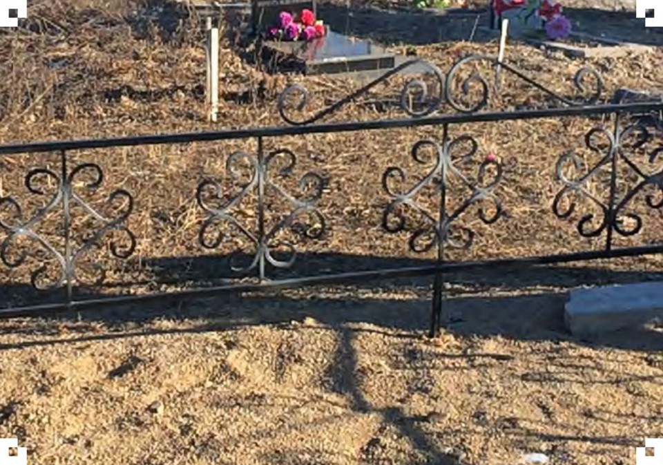 Ограда металлическая  №11 - Ограды для могил в Благовещенске